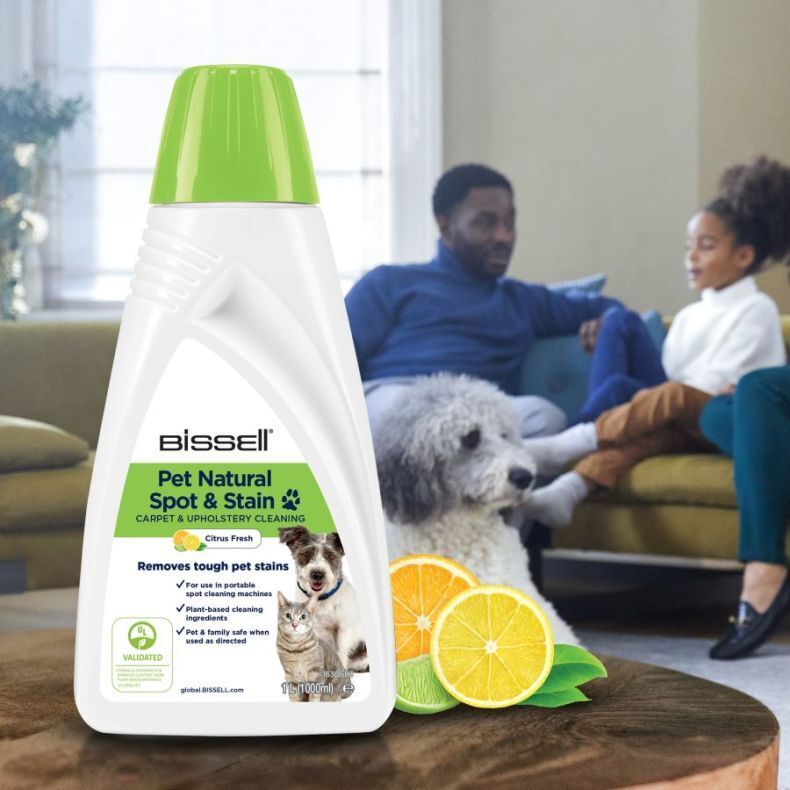 Bissell Detergente Pet Natural Spot & Stain lavatappeti portatili 1 Litro - 3370