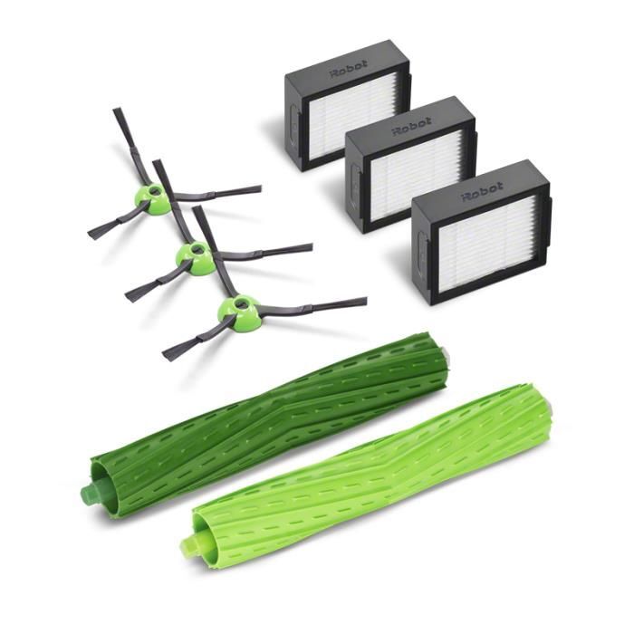 IRobot 3 Filtri High Efficiency 3 Spazzole Puliscibordi 1 Set In Gomma Multi-Sup
