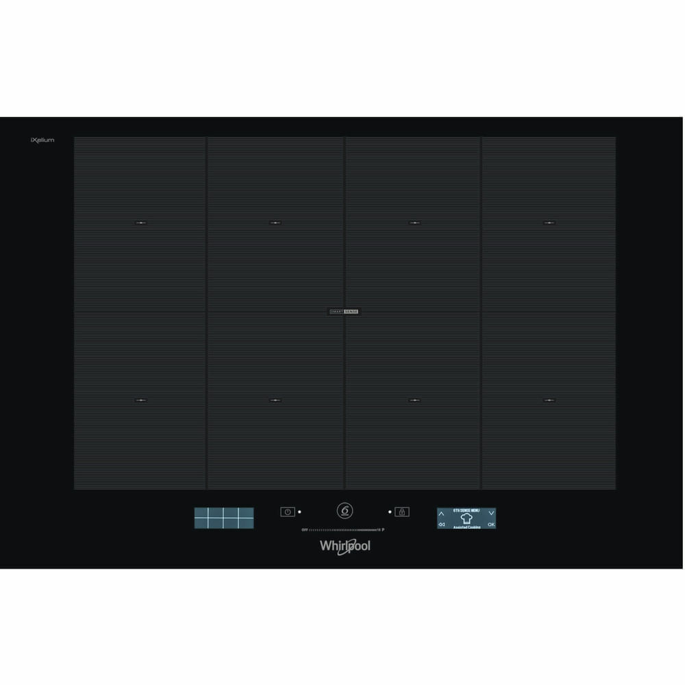 WHIRLPOOL SMP778CNEIXL PIANO COTTURA A INDUZIONE FLEXICOOK 8 FUOCHI NERO