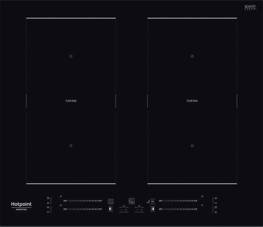 Piano Cottura Induzione Hotpoint Ariston 4 Fuochi Elettrico 59 cm Nero HS2560CBF
