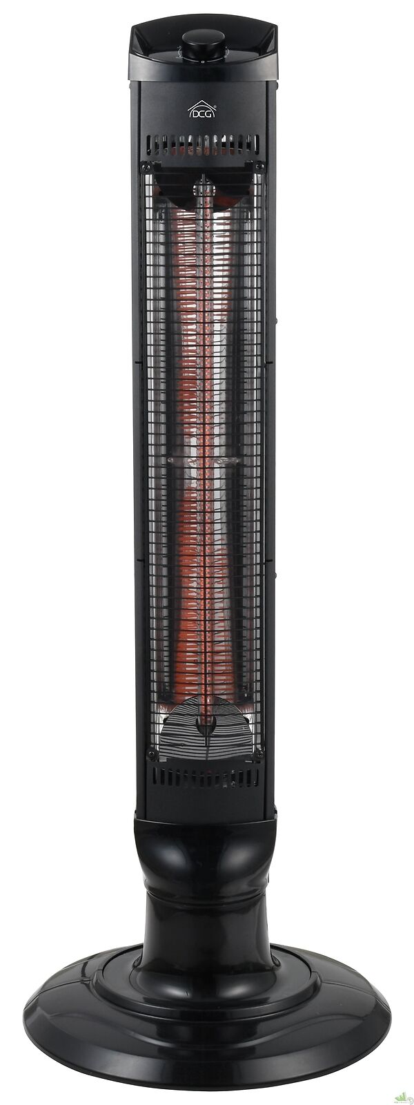 STUFA STUFETTA BAGNO AL CARBONIO 2 POTENZE 400/1000 W 36x33xh95 CM OSCILLANTE