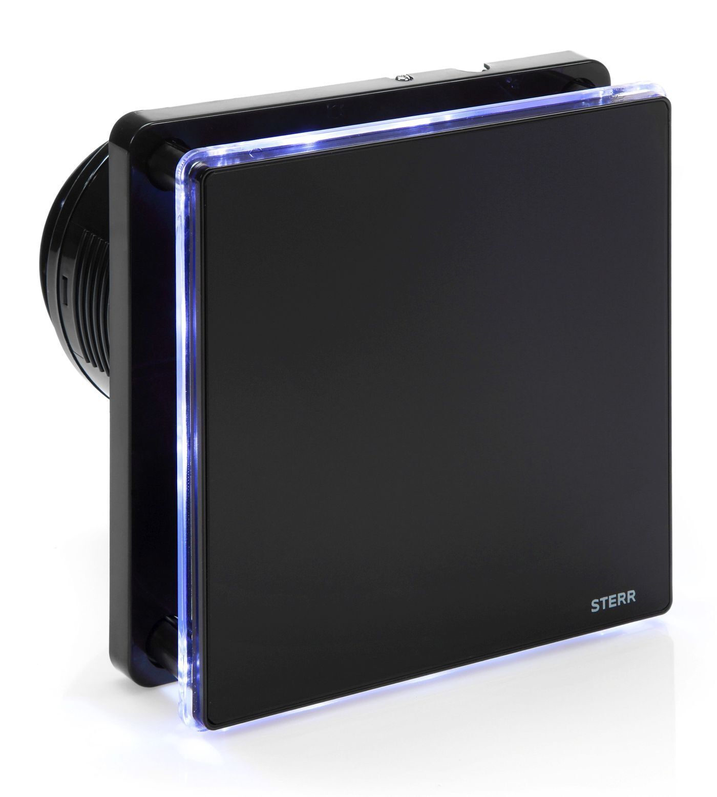 STERR - Ventilatore da bagno nero con illuminazione a LED e timer - BFS100LT-B