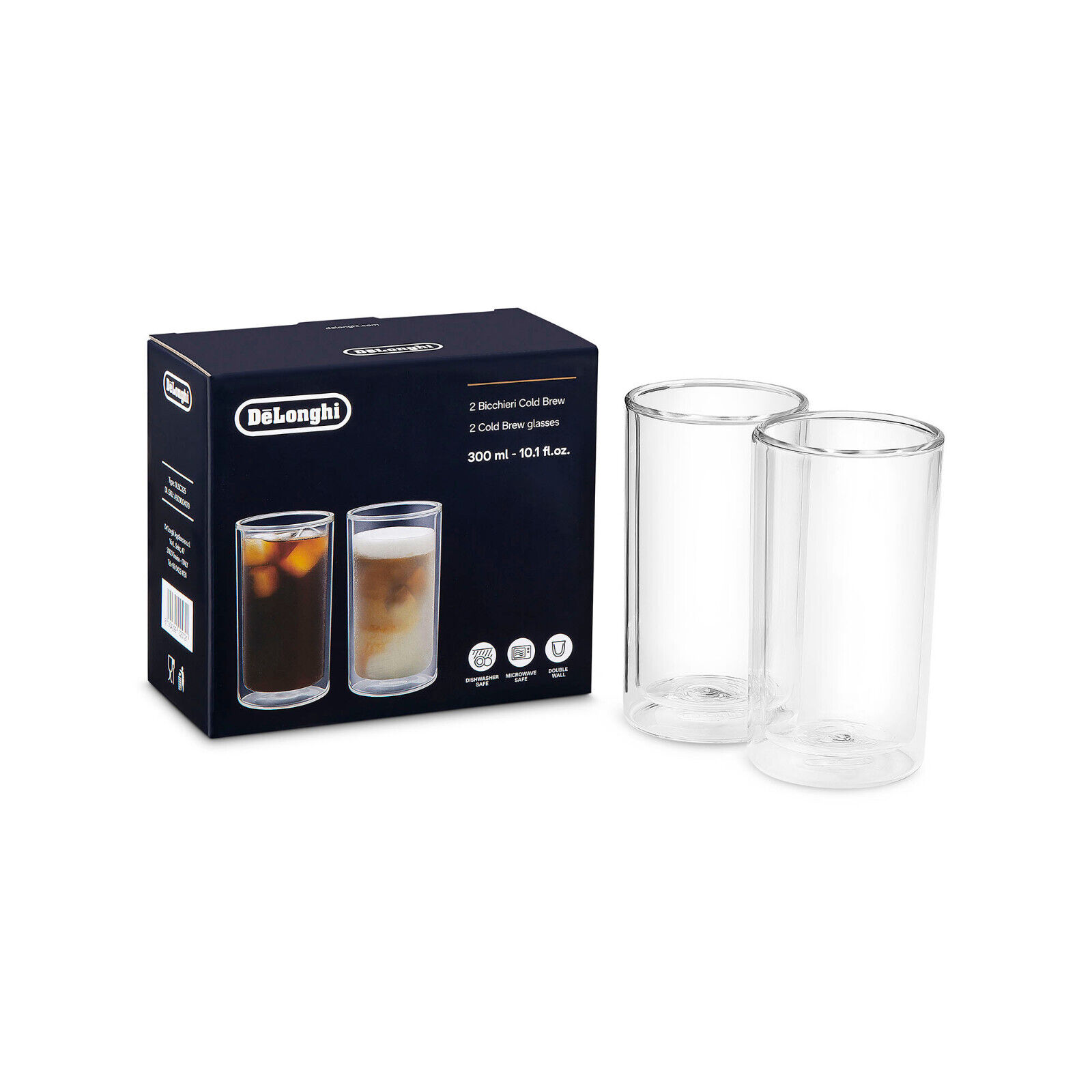 DE LONGHI DLSC325 THERMOCUP SET DI 2 BICCHIERI TERMICI COLD BREW 300 ML.