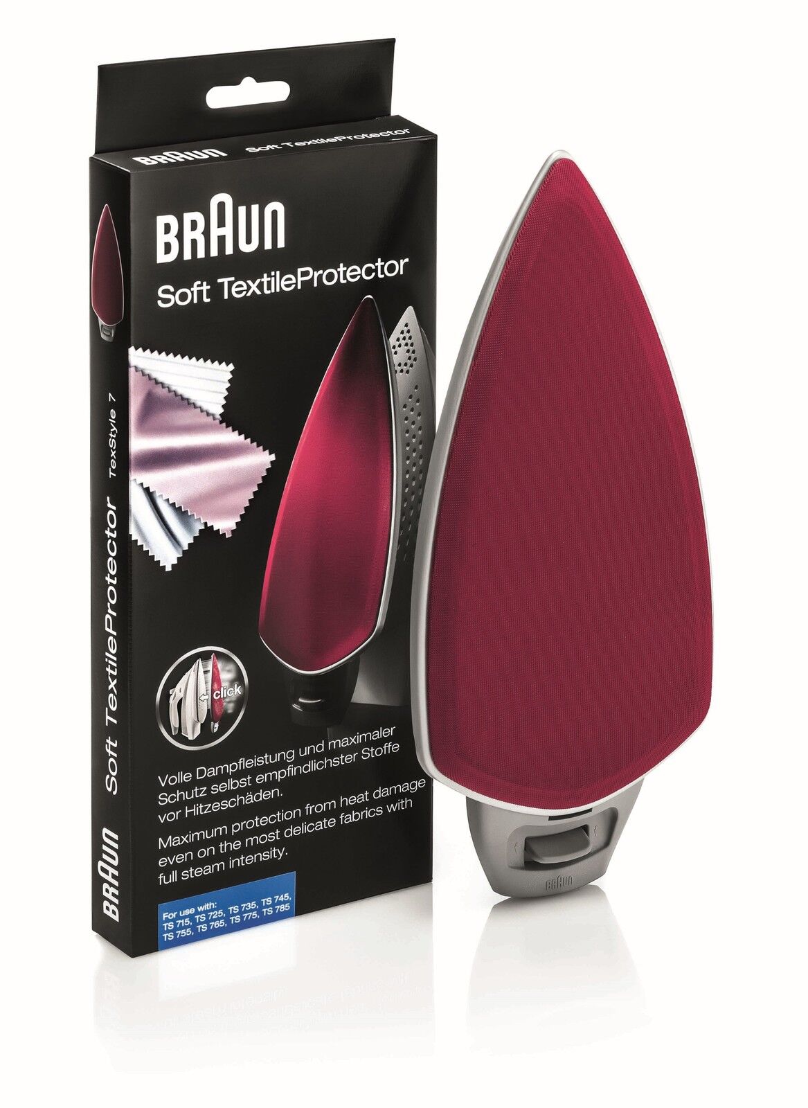 Braun accessorio protezione piastra Soft Textile TexStyle 7 TS715 TS725 TS735