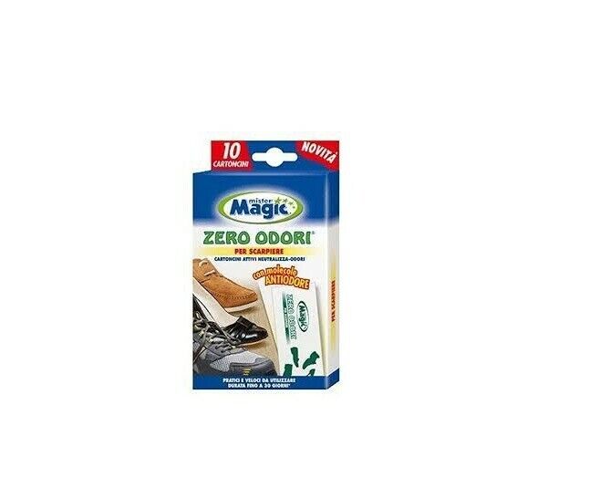 10 fogl. MISTER MAGIC SCARPIERE NEUTRALIZZA-ODORI DURATA 30G.