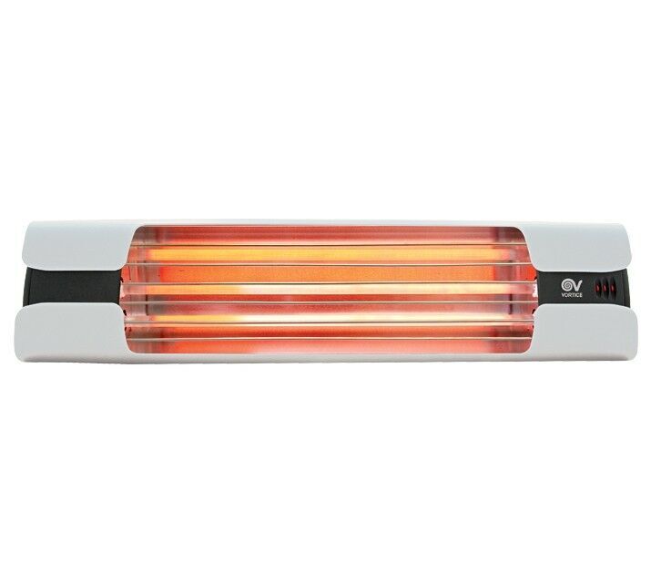 Stufa a infrarossi Thermologika Design 70007 stile con rilievo bianco