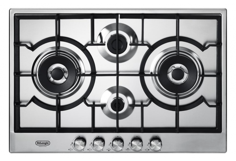 DE LONGHI NSL475X PIANO COTTURA A GAS ACCIAIO INOX 75 CM 4 FUOCHI