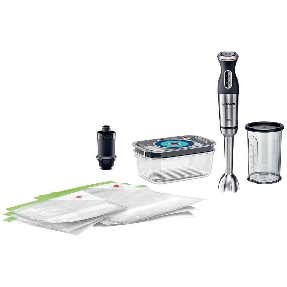 Bosch Haushalt MS8CM61V1 Frullatore ad immersione 1000 W acciaio inox, Nero