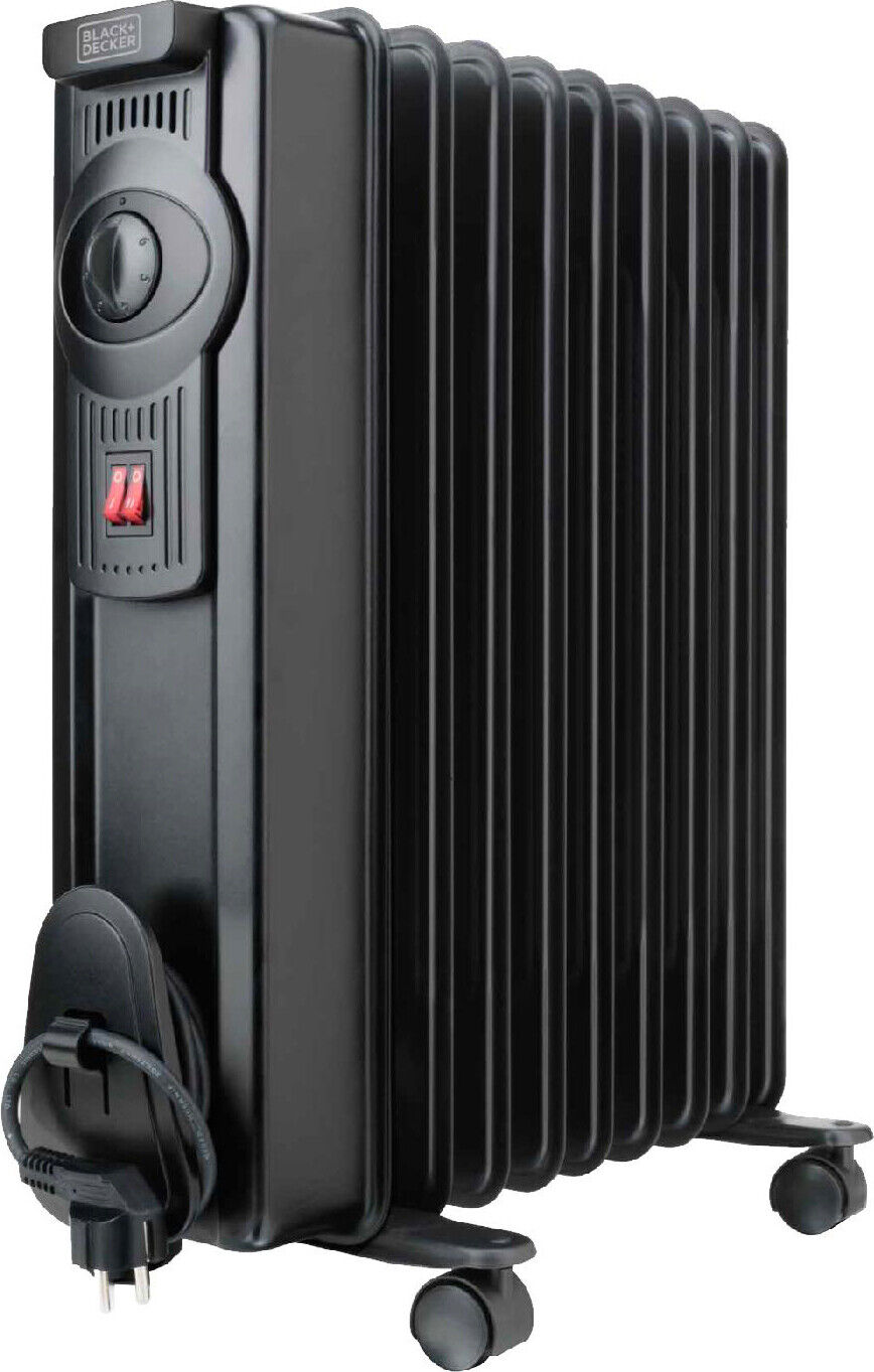Black & Decker Radiatore Olio Termosifone Elettrico Stufa 1500W BXRA 1500E