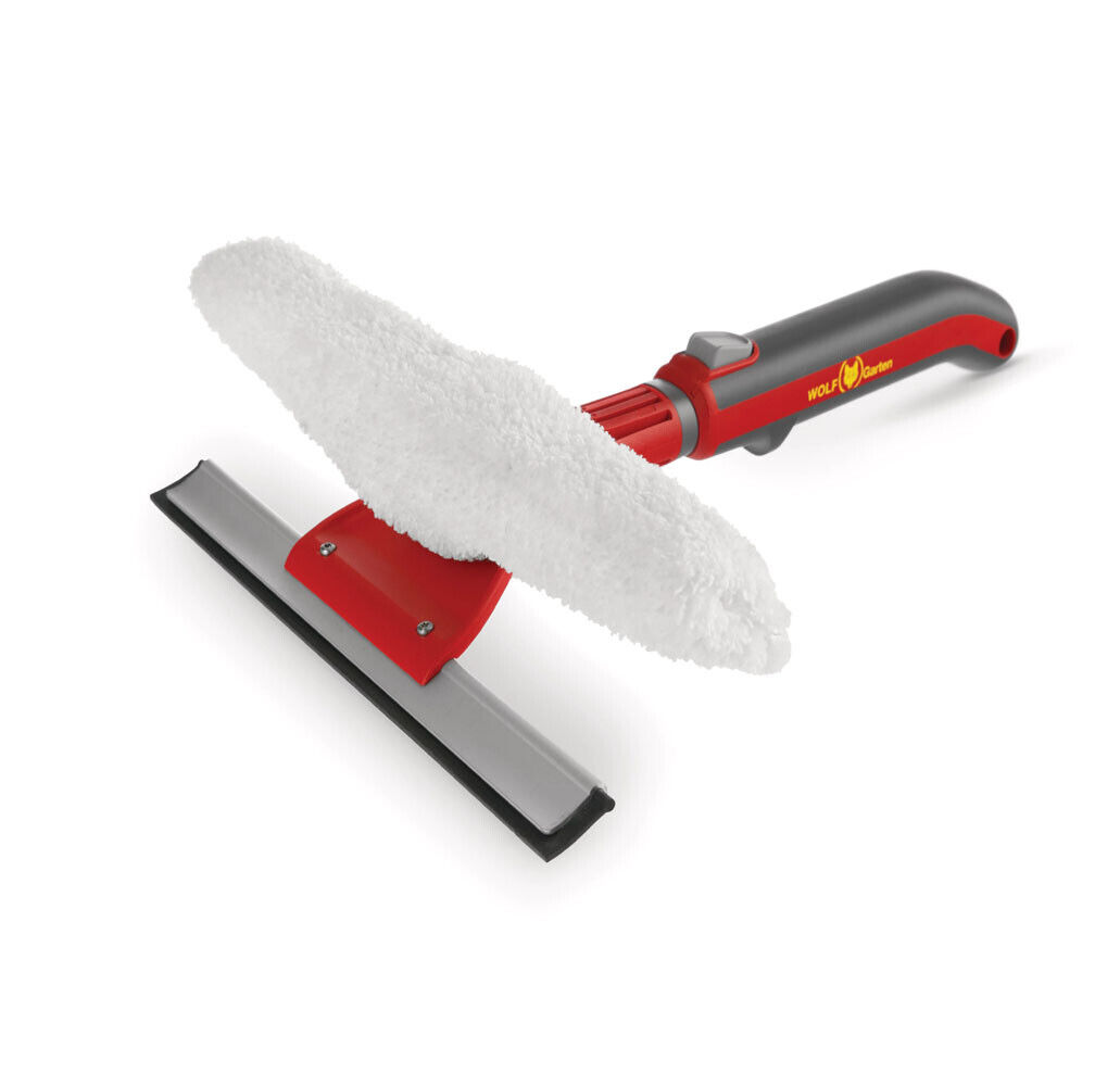 Attrezzo lavavetri 28 cm combinato con panno removibile e lavabile WOLFGARTEN