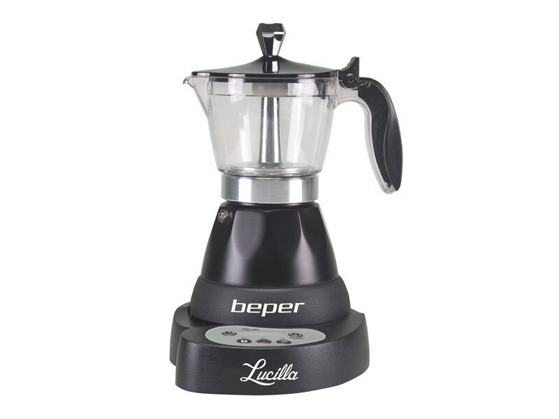 Caffettiera Elettrica Programmabile da 3 Tazze Beper Lucilla Moca Elettrica Moka
