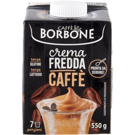 Caffe Borbone Crema Fredda Crema di Caffe con Latte UHT Brick da 550 Grammi