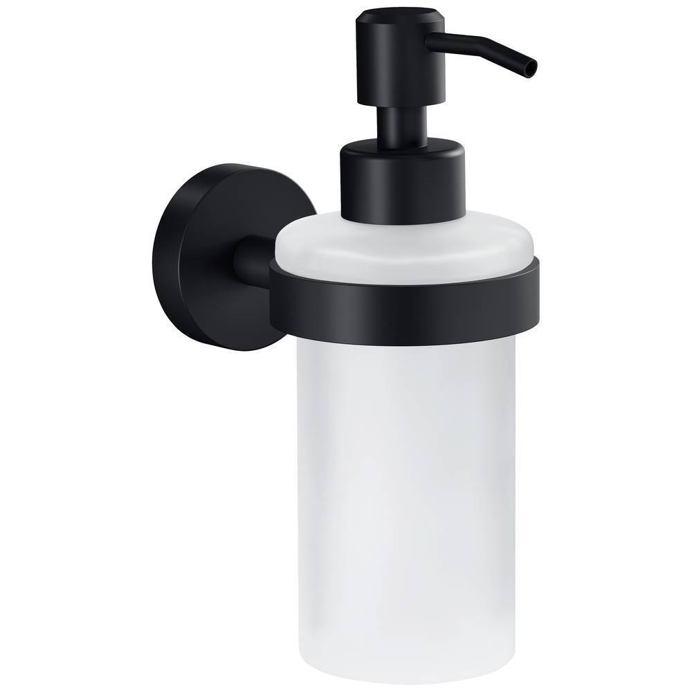 tesa MOON BLACK 40565-00000-00 Distributore di sapone 200 ml Nero (opaco),