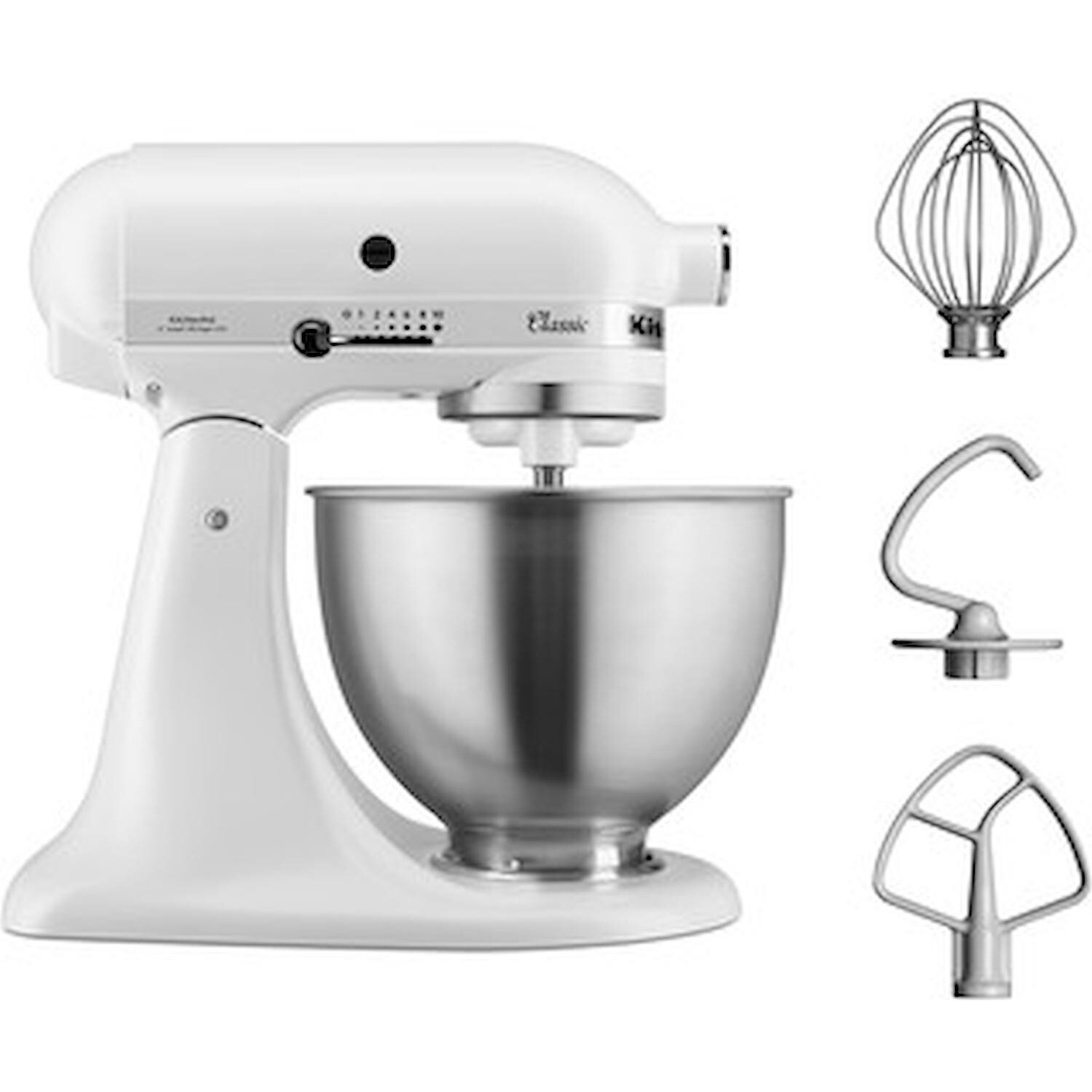 Impastatrice planetaria KitchenAid classic 5K45SSEFW capacità 4,2 litri white