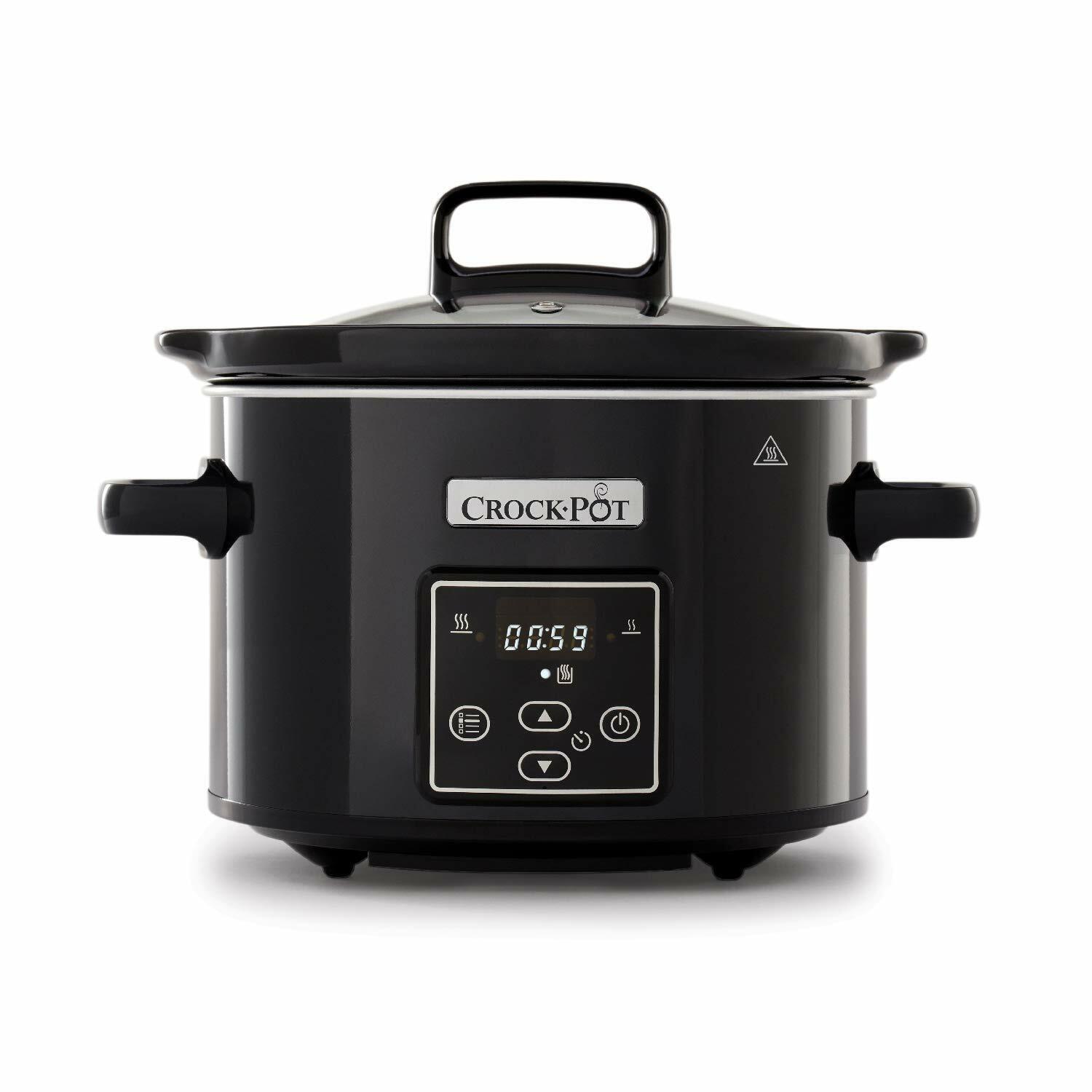 Crockpot CSC061X Crock-Pot - Slow cooker digitale, 2,4 l, colore: Nero (z3G)