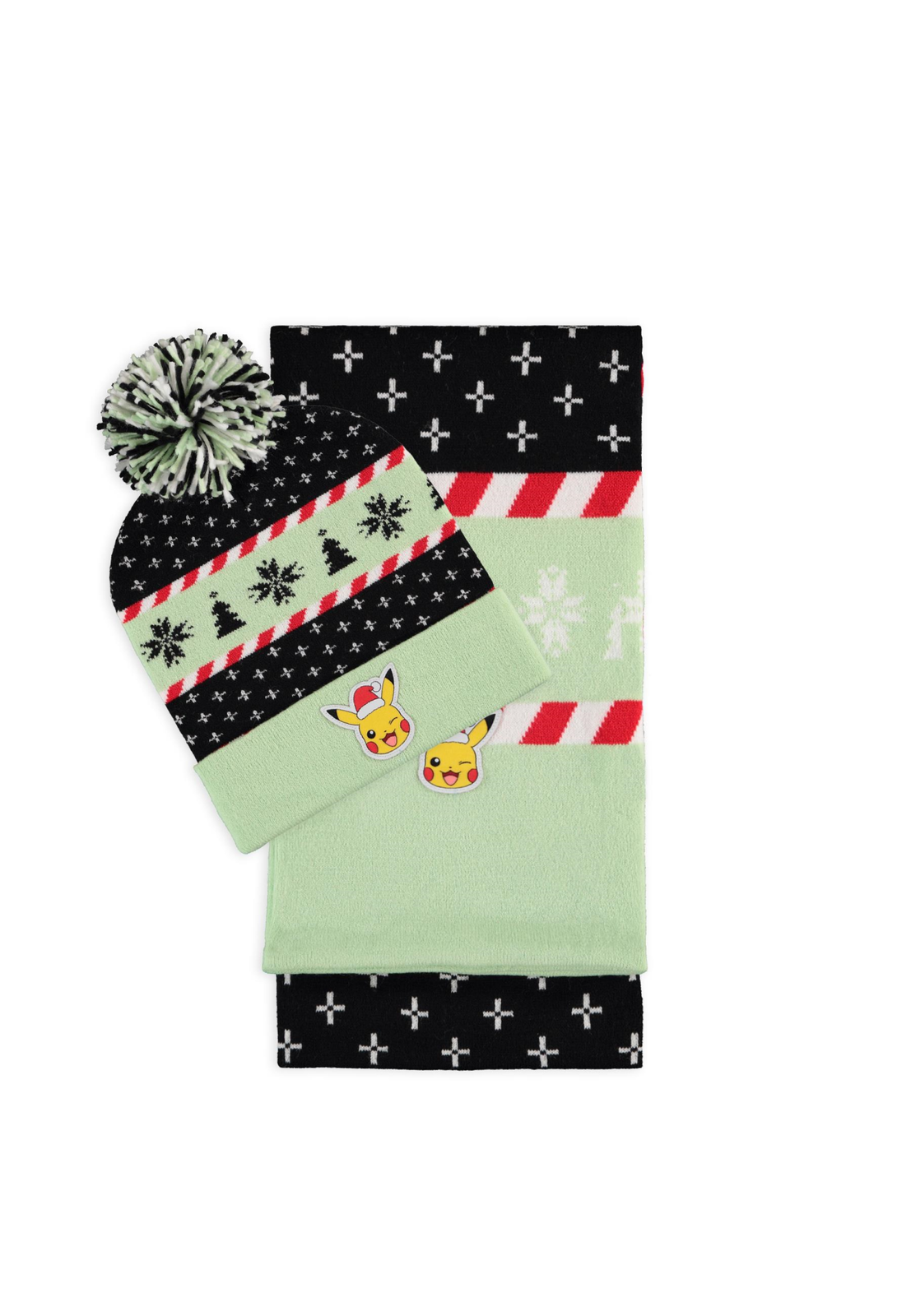 Abbigliamento Pokemon: Sets U Green (Beanie & Scarf / Set Cuffia & Sciarpa)