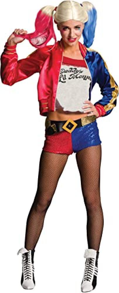 (TG. M (10-14)) Rubie's 820118-M Harley Quinn Costume da donna, Multicolore, Tag