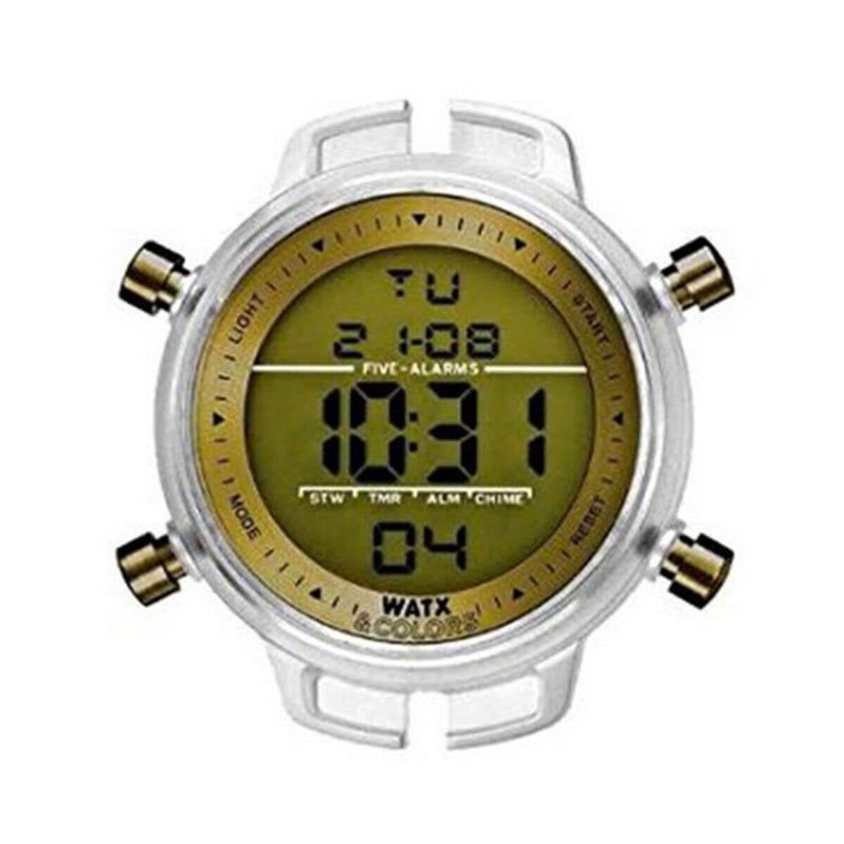 Watx & Colors Analog-Digital Watch for Men Gold