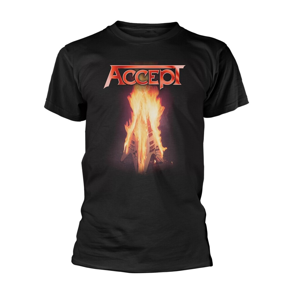ACCEPT - FLYING V BLACK T-Shirt Large