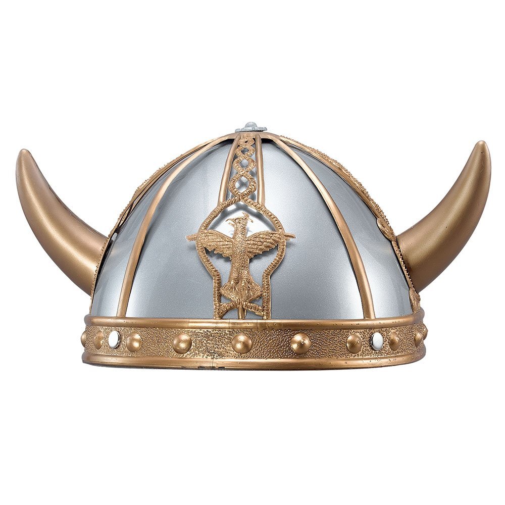 Bristol Novelty BH390 Viking Helmet, Boys, Multi-Colour, One Size