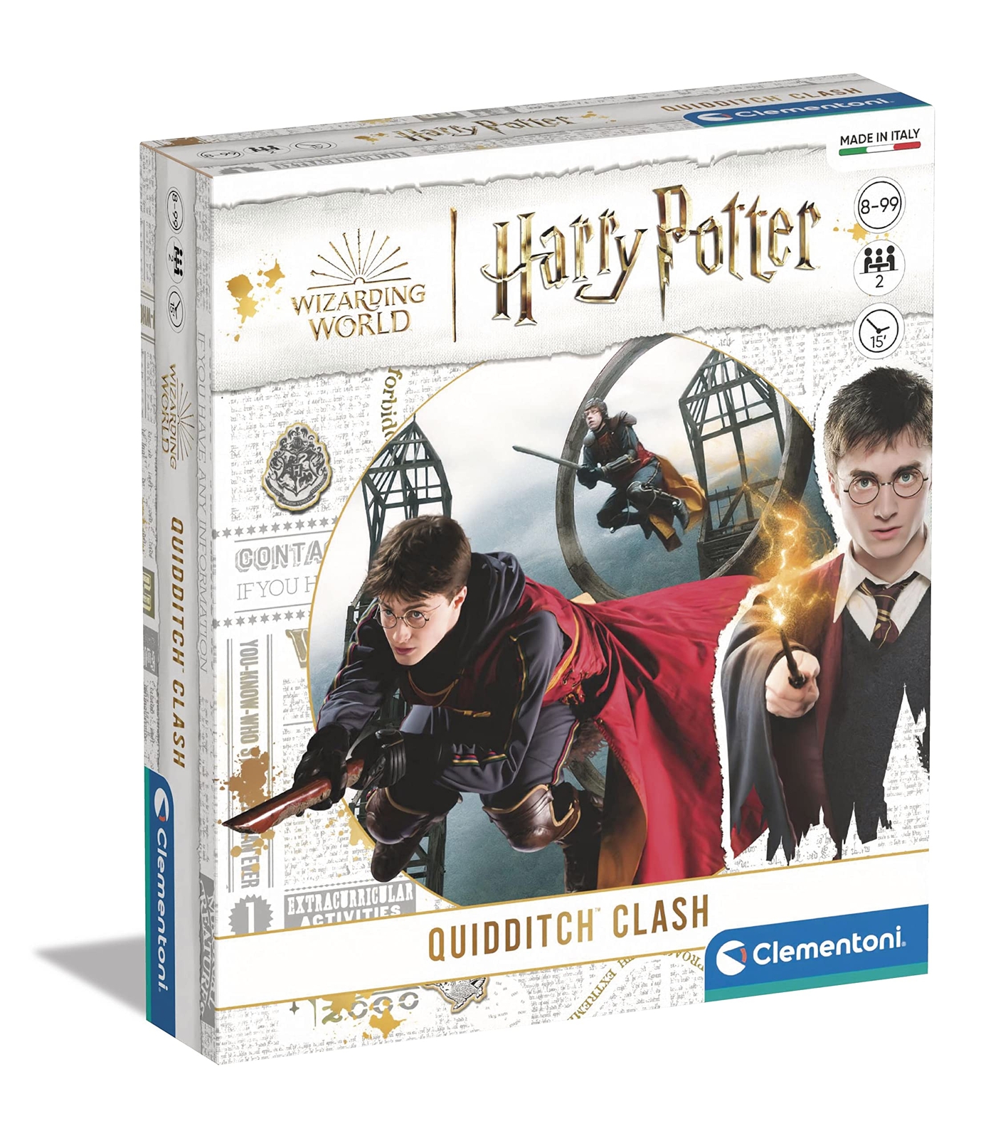 Clementoni - 16638 - Harry Potter - Quidditch Clash - Board Games for 8 Years ol