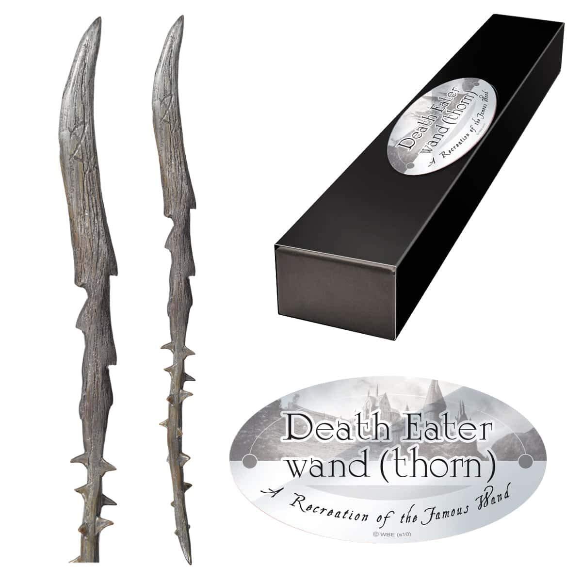 The Noble Collection - Death Eater Thorn Character Wand - 14in (34.5cm) Wizardin
