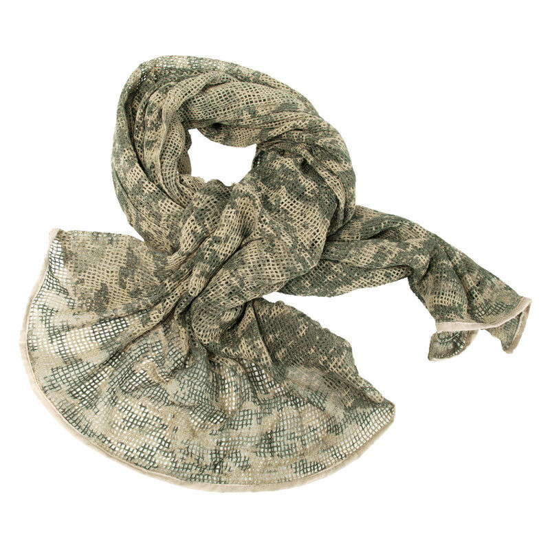 Esercito Scrim Net Sciarpa Militare Sorgo Tattici Viso Veil Airsoft Acu Digital