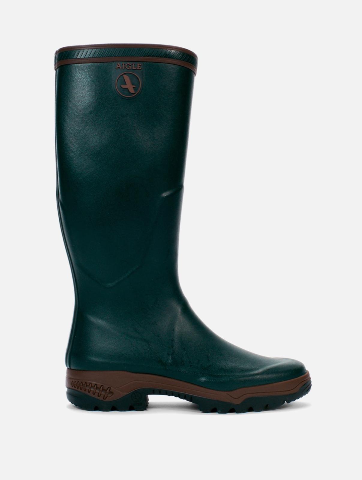 Aigle Parcours 2 - Stivali Di Gomma Al Ginocchio Verde - Taglia 41 Scarpe Uomo