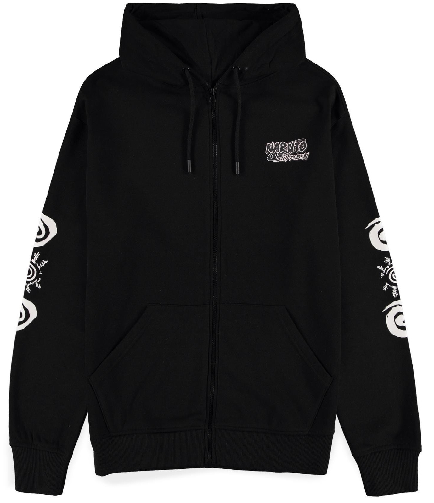 Abbigliamento Naruto Shippuden: Men's Zipper Black (Felpa Con Cappuccio Unisex T