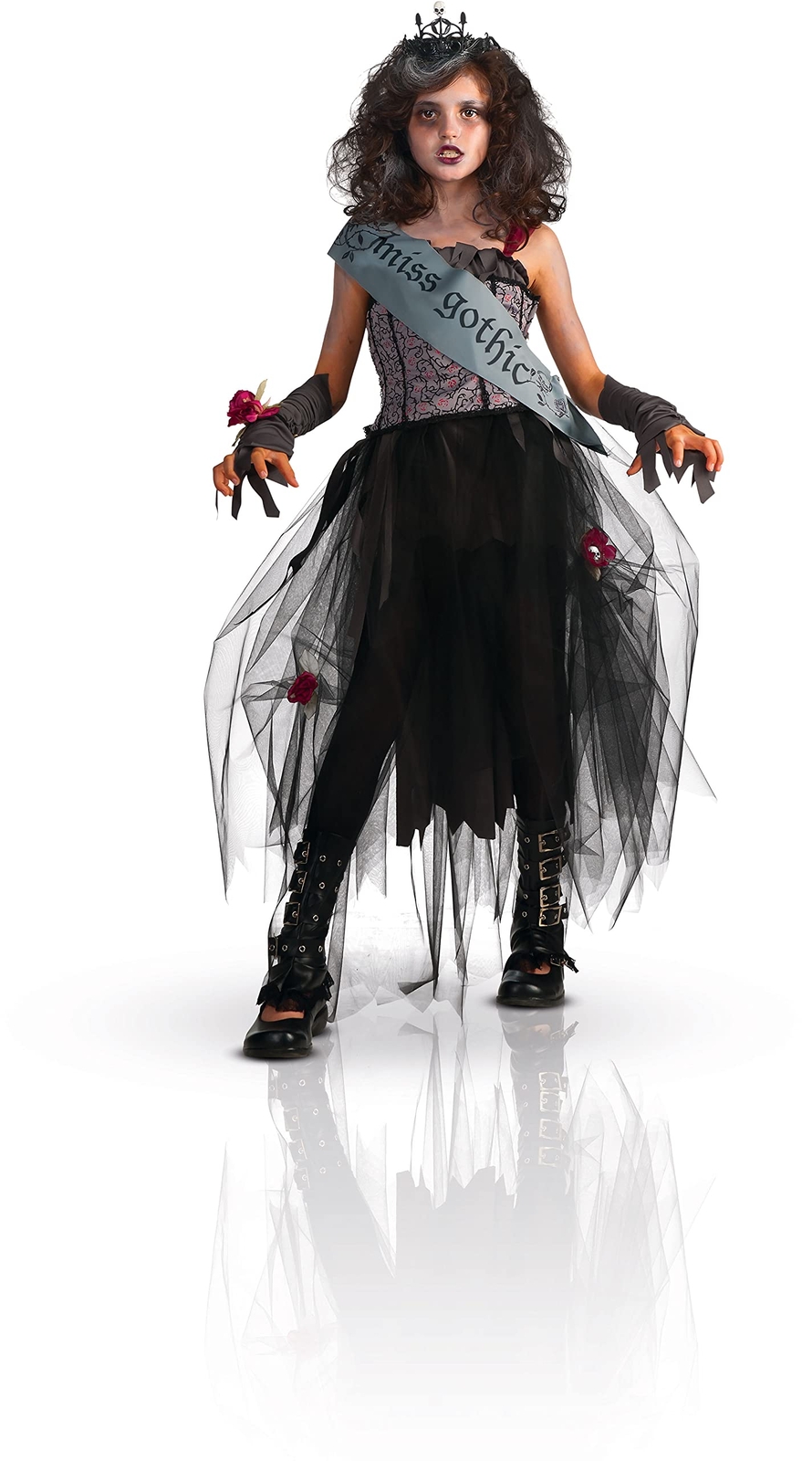 Rubie's Official Girl's Goth Prom Queen Costume - X-Large, Multi-Coloured GOTH P