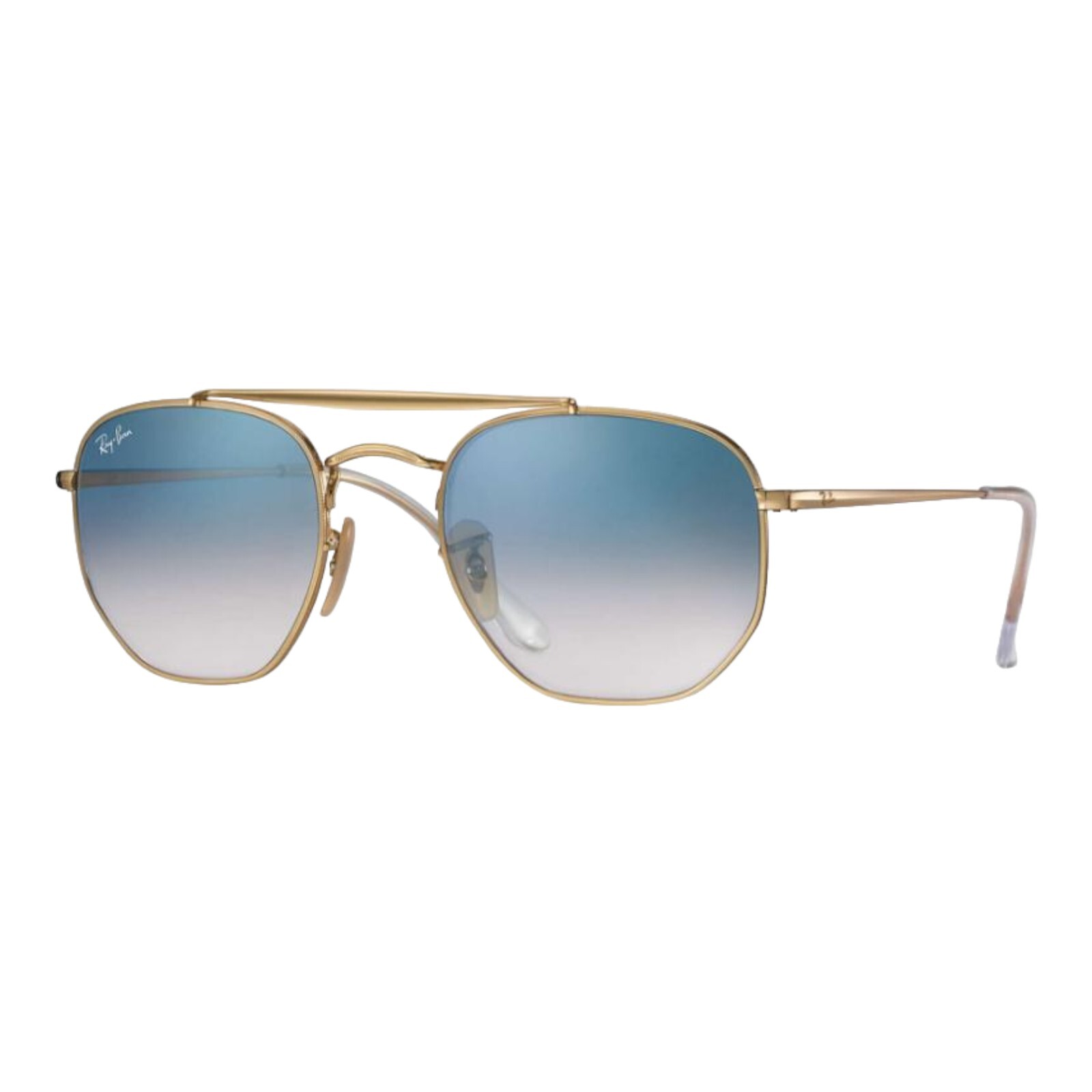 Occhiali da Sole Ray-Ban Rb3648 The Marshal 001/3F Oro Irregolari Blu Clear Grad