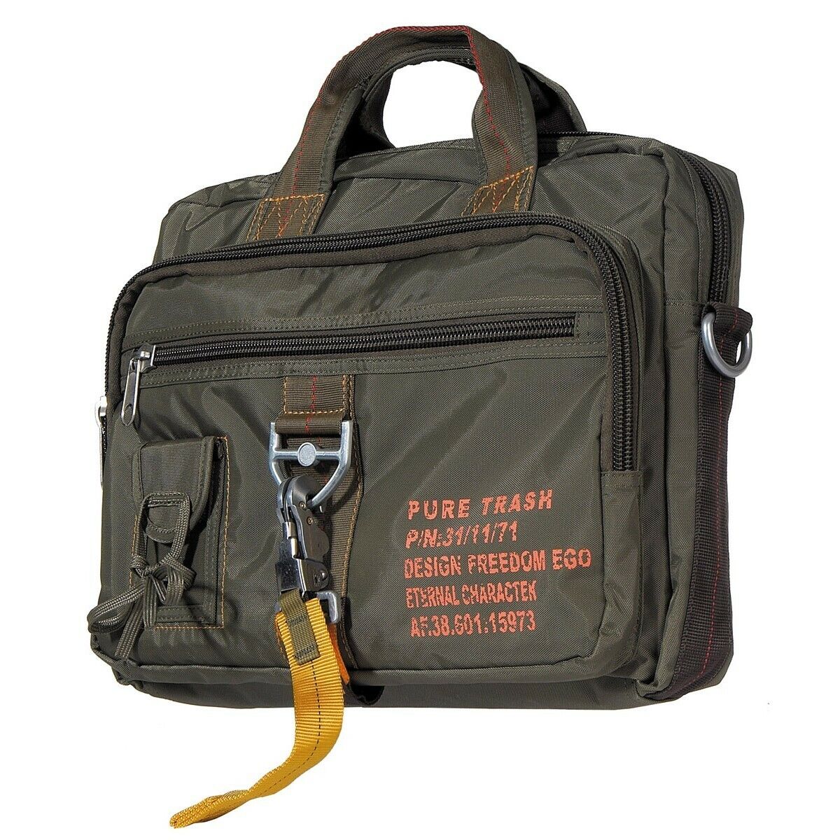 PURE TRASH Borsa a mano Unisex Adulto Viaggi Campeggio Olive