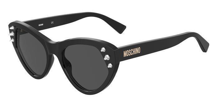 OCCHIALI DA SOLE DONNA MOSCHINO MOS108/S 807-IR (NERO - LENTE IRIDIUM)