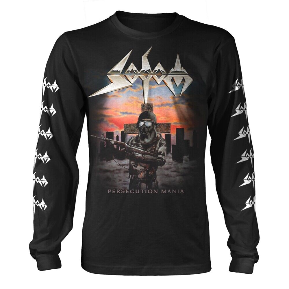 SODOM - PERSECUTION MANIA BLACK (FOTL) Long Sleeve Shirt Small