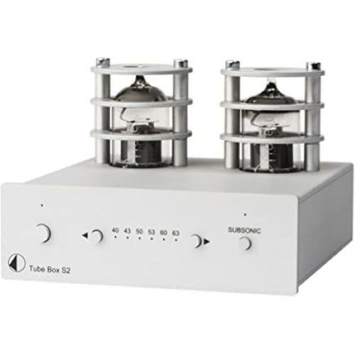 Pro-ject TUBE BOX S2 SILVER Stadio fono MM/MC a valvole  Circuitazione Dual-Mono