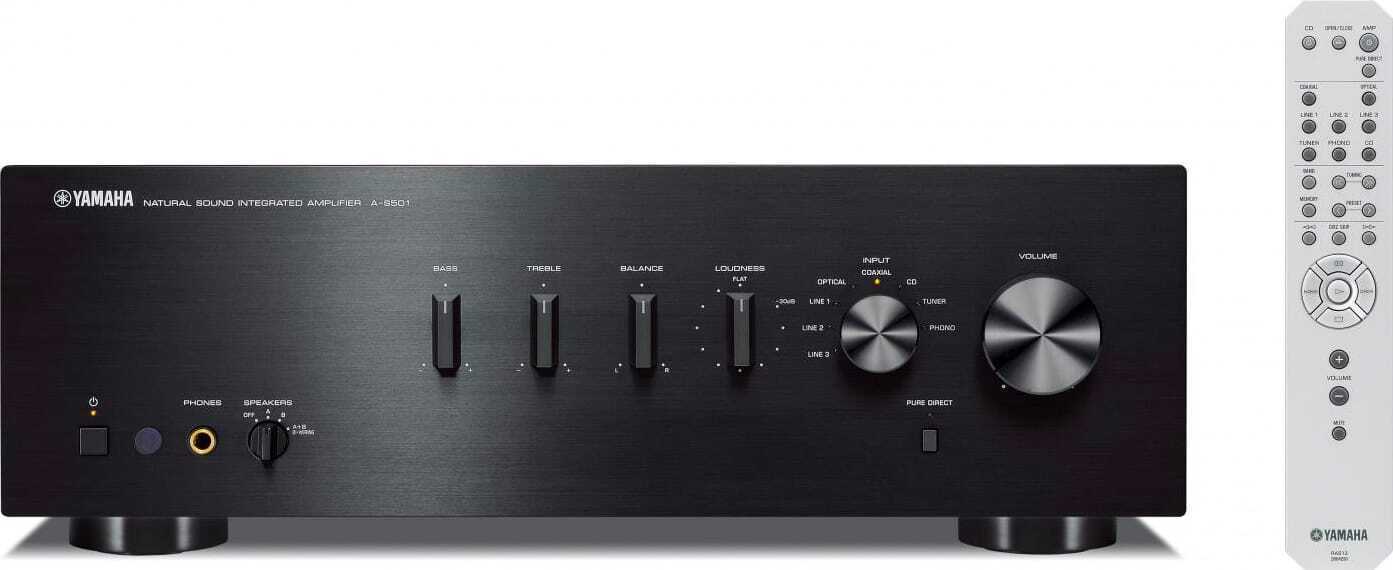 Amplificatore potenza RMS 2 X 85 watt colore Nero Yamaha A-S501/B
