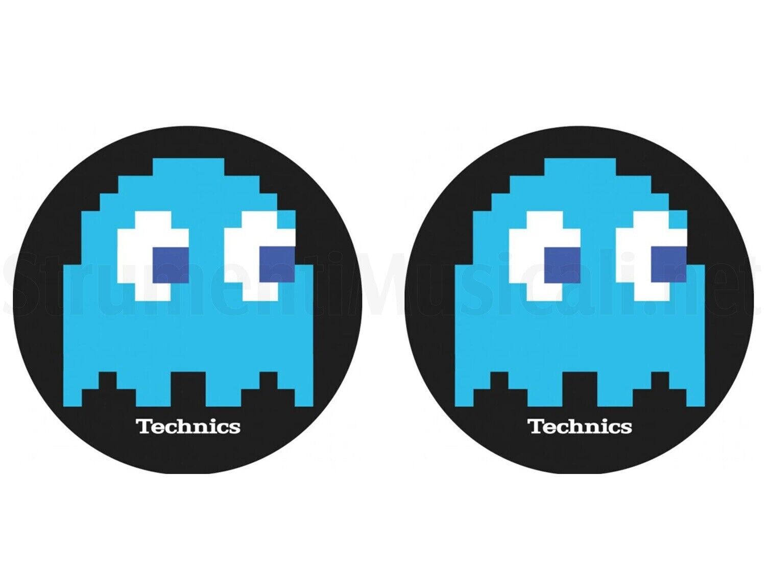 TECHNICS SLIPMATS INKY Coppia Panni Antistatici per Dj Piatti/Giradischi