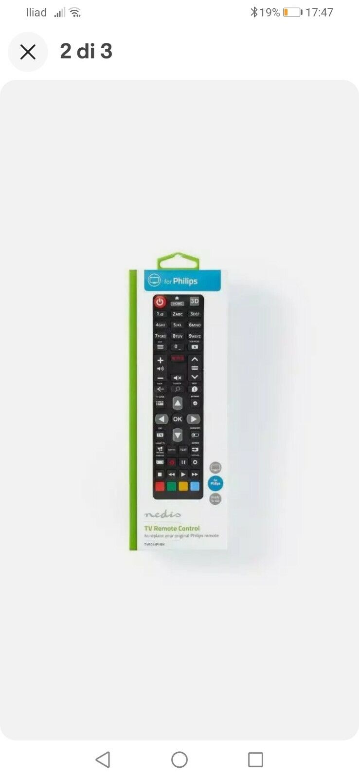 Telecomando universale per tutti i TV PHILIPS Lcd Led Smart TV 3D Pronto all'Uso
