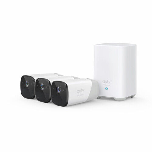 Eufy eufyCam 2 Pro 3-Cam Kit Capocorda Telecamera di sicurezza IP Interno e este
