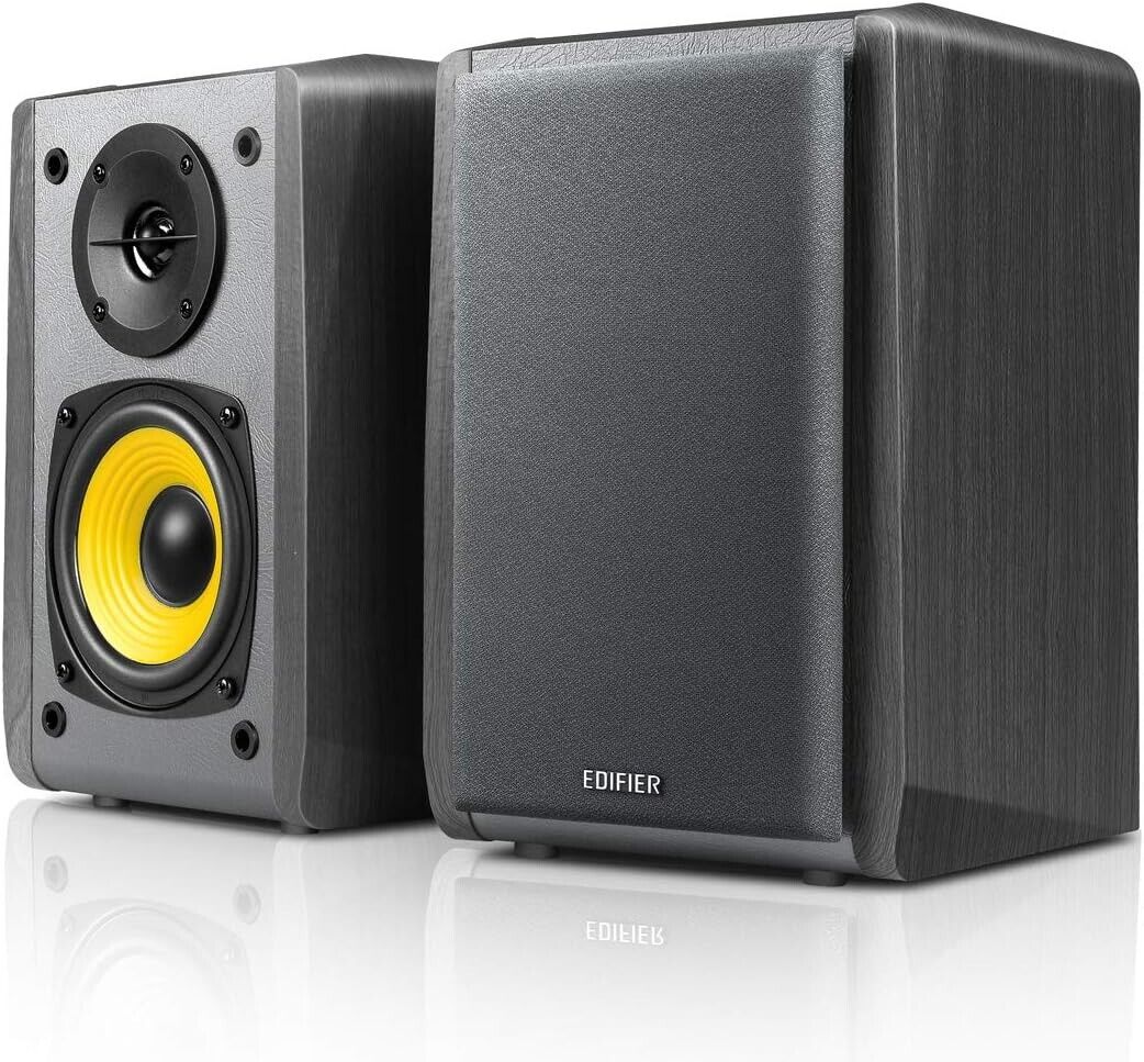 Edifier R1010BT Coppia di Casse Hi-Fi Attivi Bluetooth da 24 Watt RMS - Black