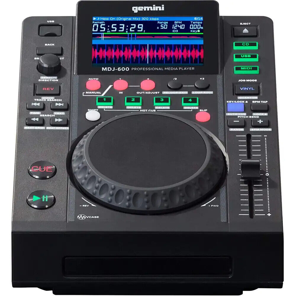 GEMINI MDJ 600 lettore multimediale cd usb con scheda audio interna NUOVO
