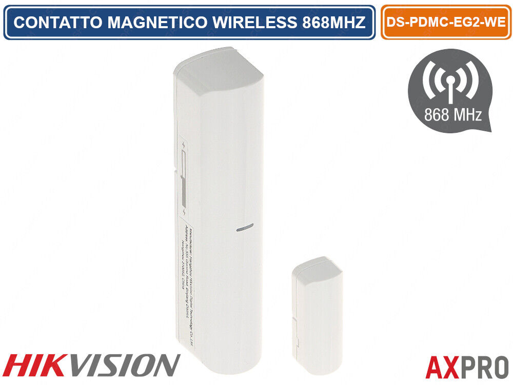 HIKVISION AX PRO CONTATTO MAGNETICO WIRELESS 868MHZ 1600M