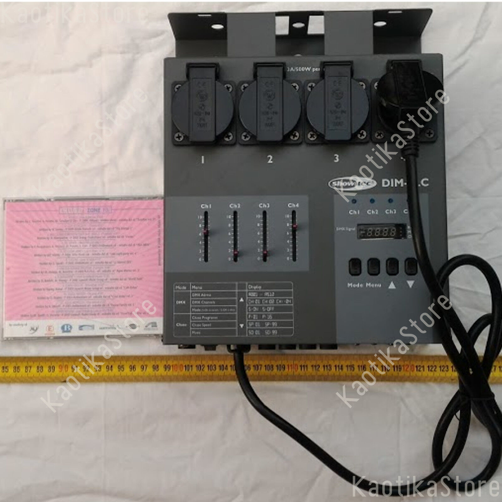 CENTRALINA DIMMER PACK CONTROLLER dimmer luci fari PAR64 teatrali psichedeliche