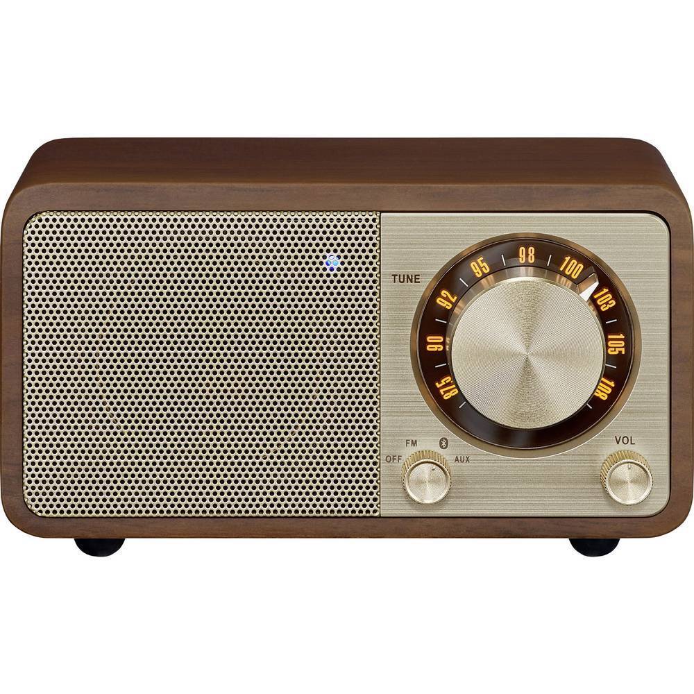 Sangean WR-7 Genuine Mini Radio da tavolo FM Bluetooth ricaricabile Ciliegia