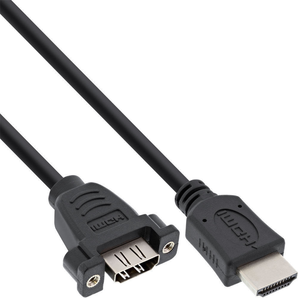 CAVO ADATTATORE DA PANNELLO HDMI, MASCHIO/FEMMINA 4K2K, 0,6M