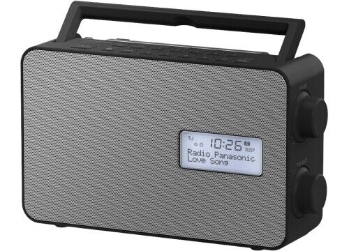 Panasonic Radio Portatile Digitale DAB+ FM Display Batterie IPX4 Grey RFD30BTEGK