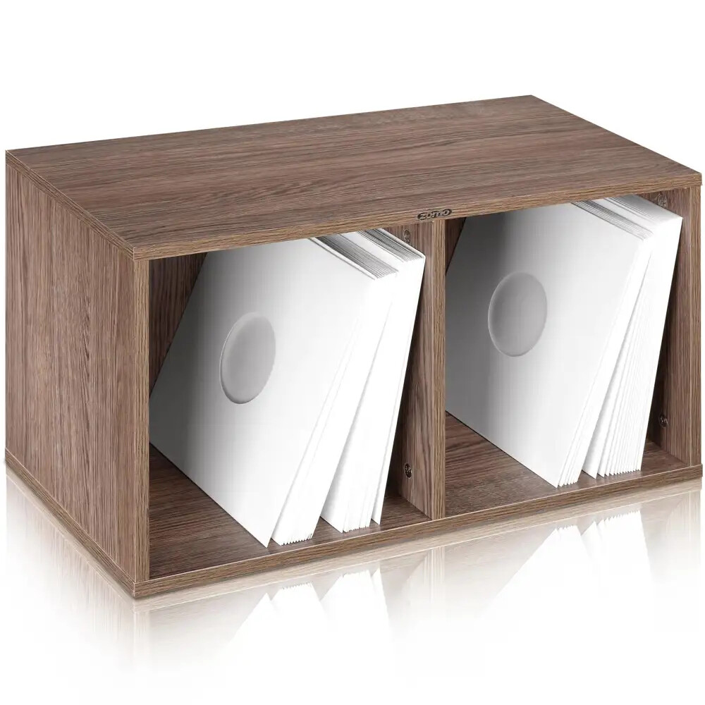 ZOMO VS-BOX200 WALNUT box contenitore per 240 dischi vinile da12" mdf color noce