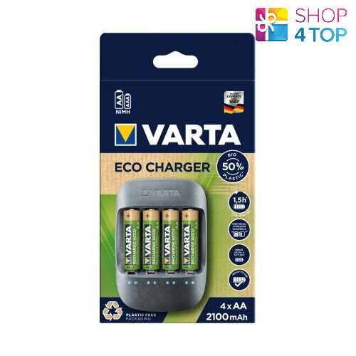 VARTA Eco Caricabatterie 101 451 Per Aa E AAA batteries 4 Incluso Nuovo