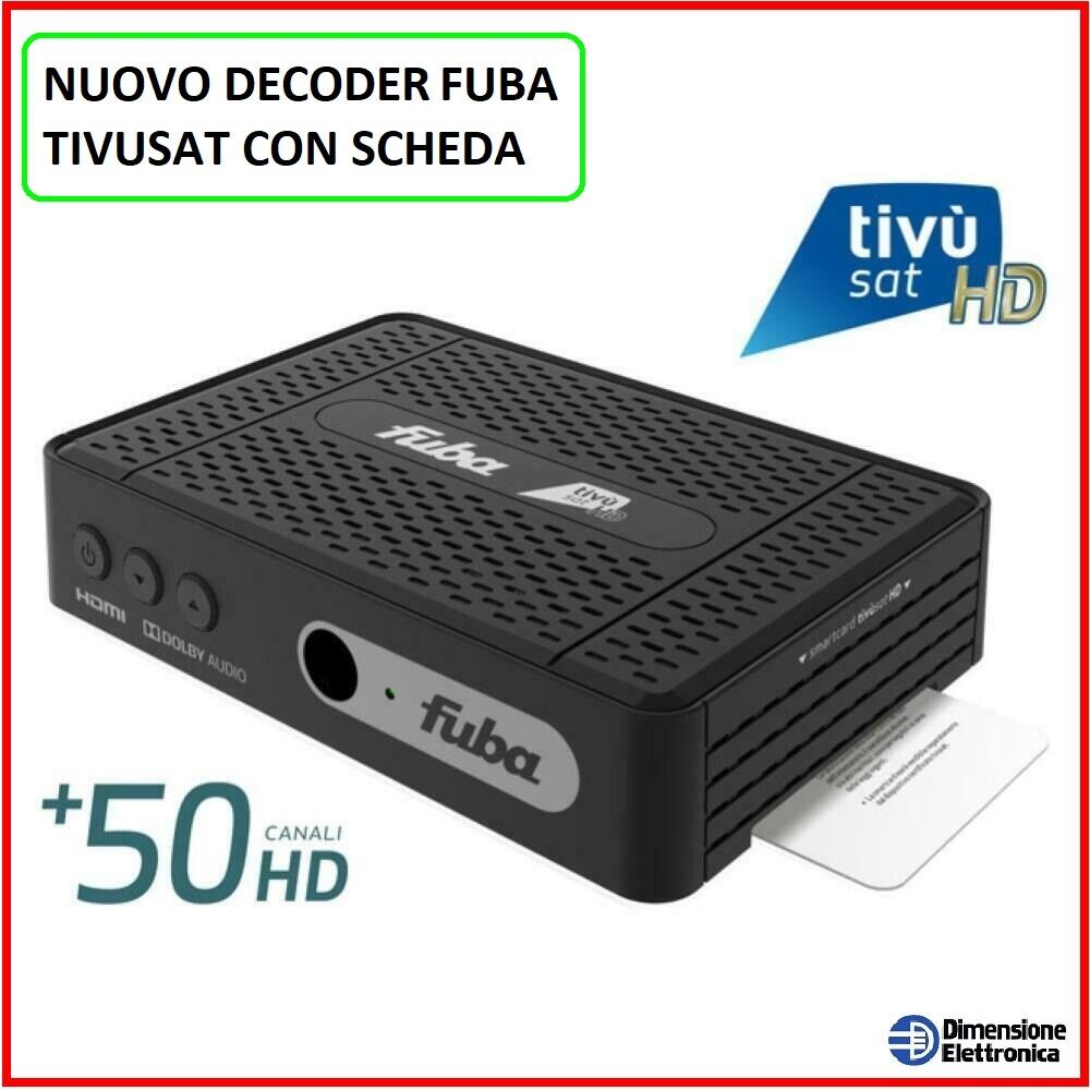 Decoder TVSAT con tessera tivusat scheda ricevitore Satellitare TV sat LAN Hdmi