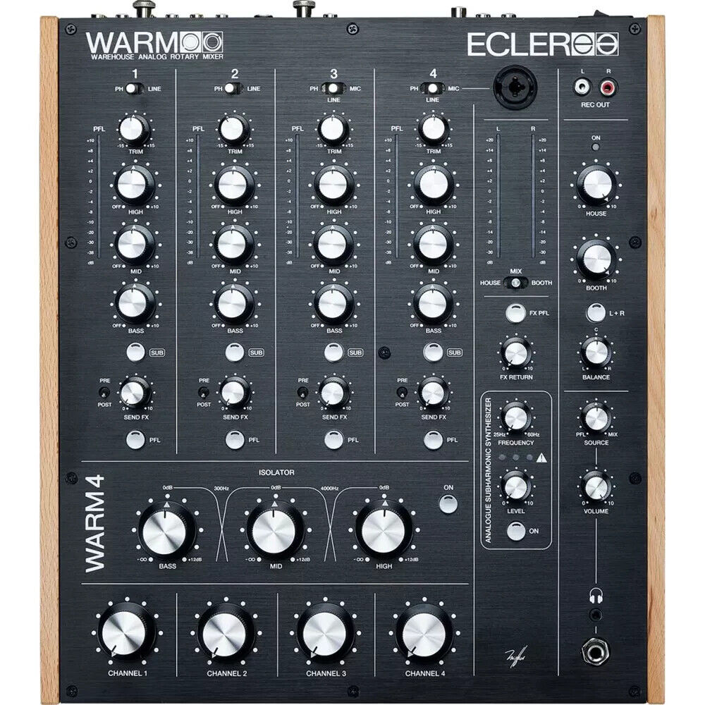 ECLER WARM4 rotary mixer rotativo analogico professionale 4 canali per club e dj